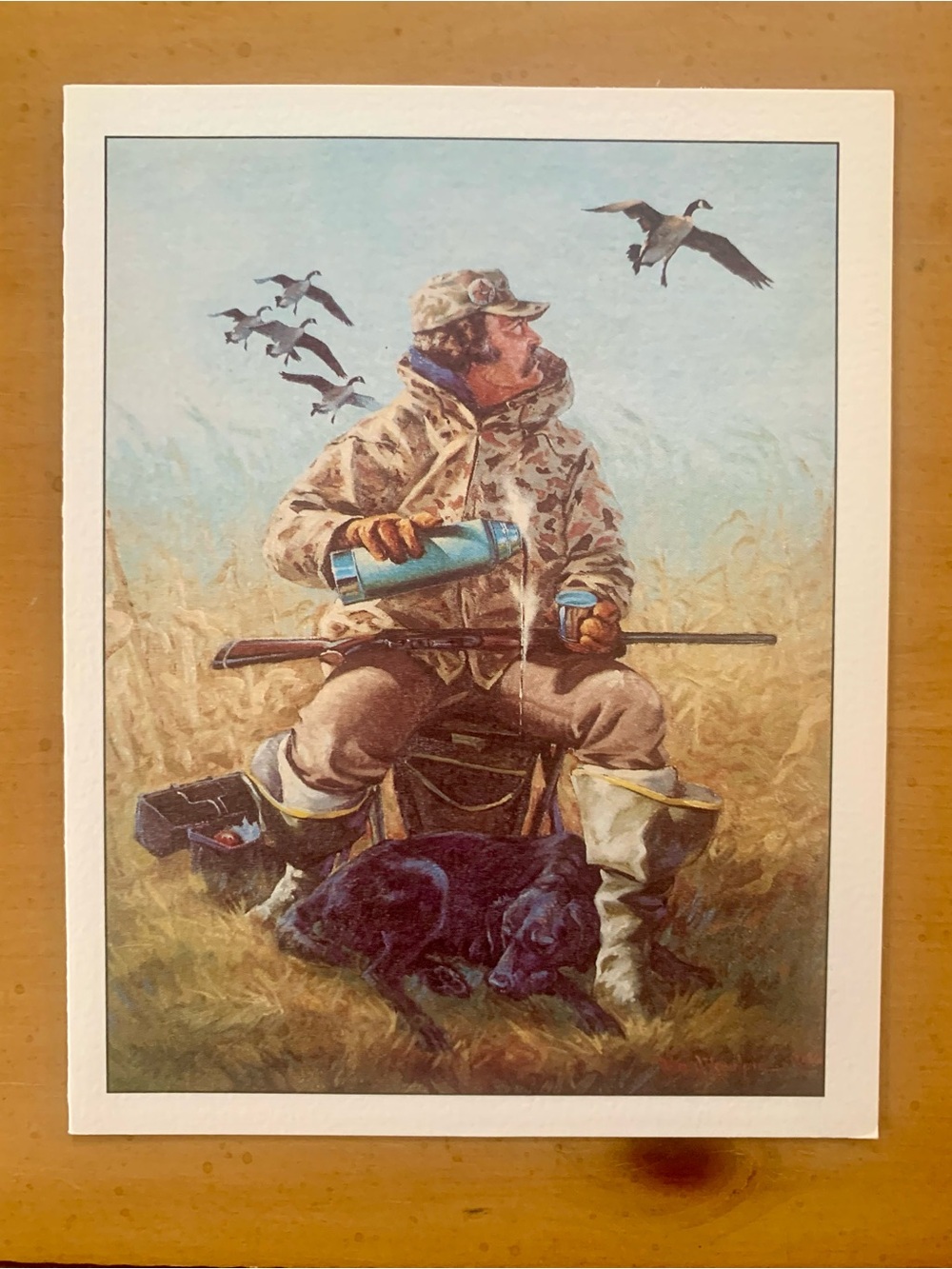 William Koelpin Coffee Break Hunting Note Cards Set of 2